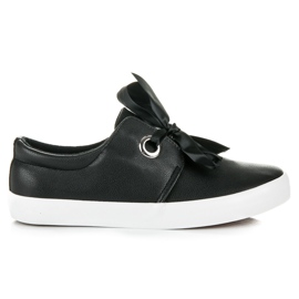 Seastar Tenisky svázané stuhou černý