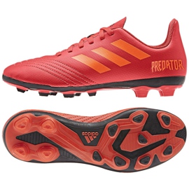 Kopačky Adidas Predator 19.4 FxG Jr CM8541 vícebarevný červený