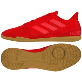 Sálová obuv adidas Predator 19.4 In Sala M D97976 vícebarevný červený