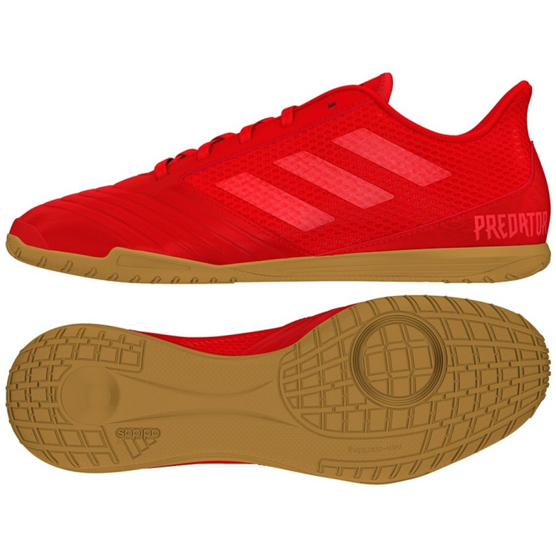 Sálová obuv adidas Predator 19.4 In Sala M D97976 vícebarevný červené Sálová obuv adidas Predator 19.4 In Sala M D97976 vícebarevný červené