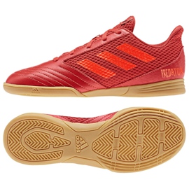Sálová obuv adidas Predator 19.4 In Sala Jr CM8552 vícebarevný červený