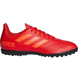 Kopačky Adidas Predator 19.4 Tf Jr CM8557 vícebarevný červený