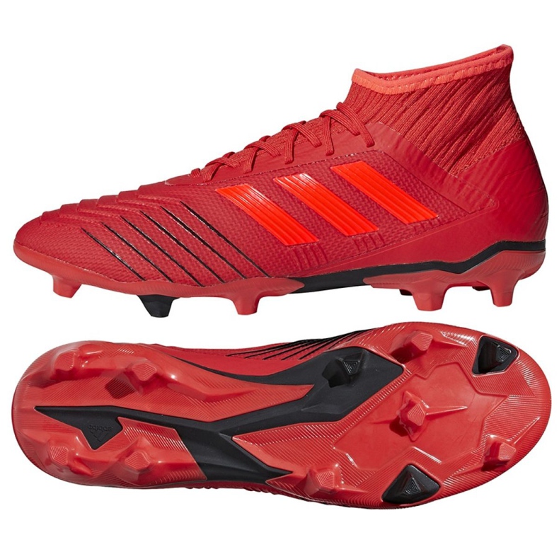 Kopačky Adidas Predator 19.2 Fg M D97940 vícebarevný červené