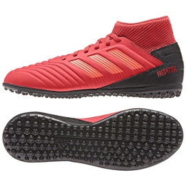 Kopačky Adidas Predator 19.3 Tf Jr CM8547 červený červený