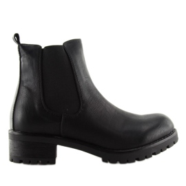 Černé boty Jodhpur 945-PA Black černá Černé boty Jodhpur 945-PA Black černá