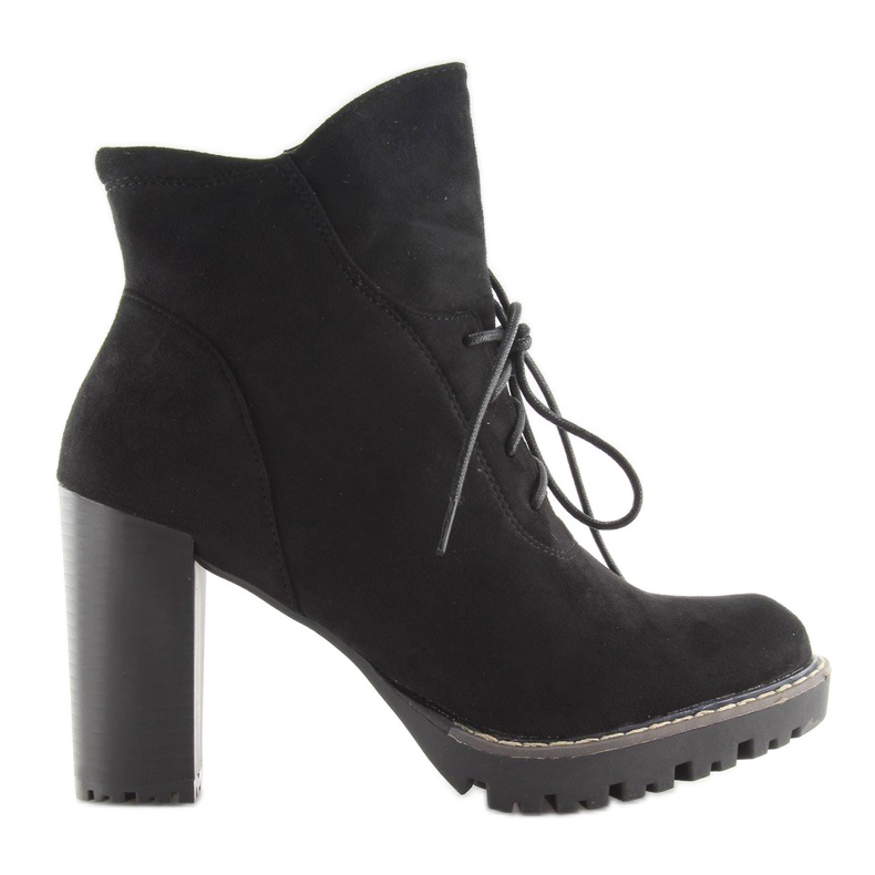 Černá FA175 Černé vysoké podpatky