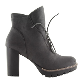 Šedá FA175 Šedé vysoké podpatky