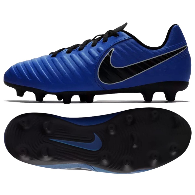 Kopačky Nike Jnr Tiempo Legend 7 Club Mg Jr AO2300-400 vícebarevný modrý