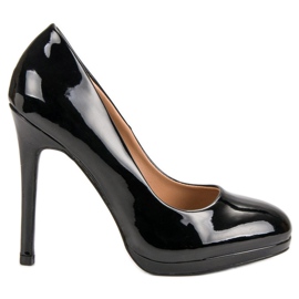 Seastar Sexy lakované vysoké podpatky černý