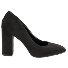 Seastar Semišové Lodičky Na Sloupu černý