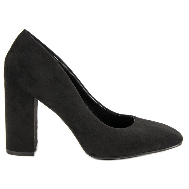 Seastar Semišové Lodičky Na Sloupu černá