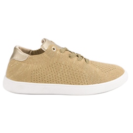 Pohodlná sportovní obuv žlutá