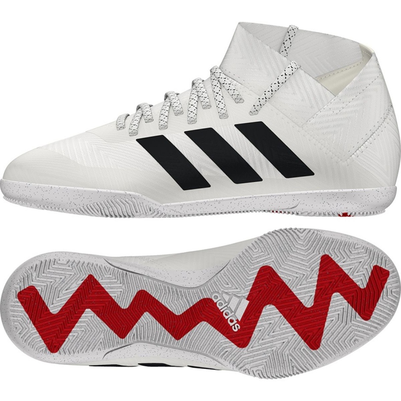 Sálová obuv adidas Nemeziz 18.3 In Jr CM8514 bílý bílý