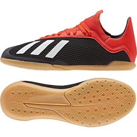 Sálová obuv adidas X 18.3 Fg Jr BB9395 černý vícebarevný