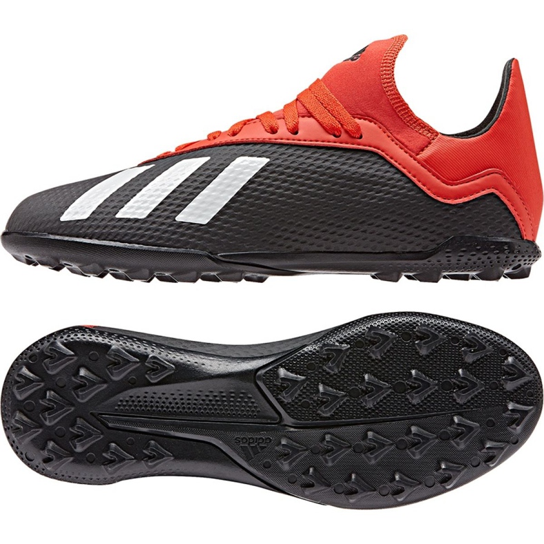 Kopačky Adidas X 18.3 Tf Jr BB9402 černá černá Kopačky Adidas X 18.3 Tf Jr BB9402 černá černá