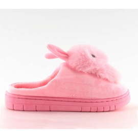 Dámské růžové pantofle zajíčci MA01 Pink růžový