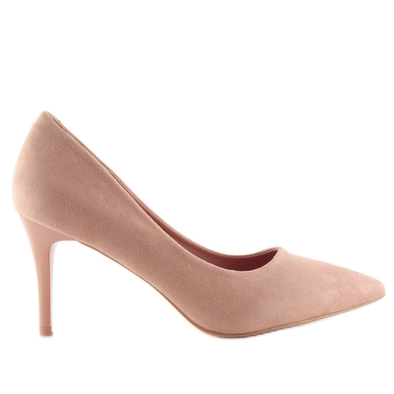 Pohodlné lodičky na růžovém špendlíku LE012P Pink růžový