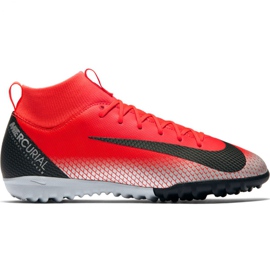 Kopačky Nike Mercurial Superfly X 6 Academy Gs CR7 Tf Jr AJ3112-600 červený červený