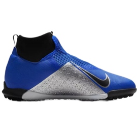Kopačky Nike Phantom Vsn Academy Df Tf Jr AO3292-400 modrý modrý