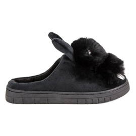 Teplé pantofle černý