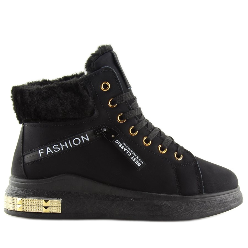 Černé izolované tenisky W19-25 černé černá