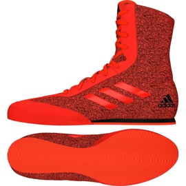 Boxerské boty Adidas Box Hog Plus červené Boxerské boty Adidas Box Hog Plus červené