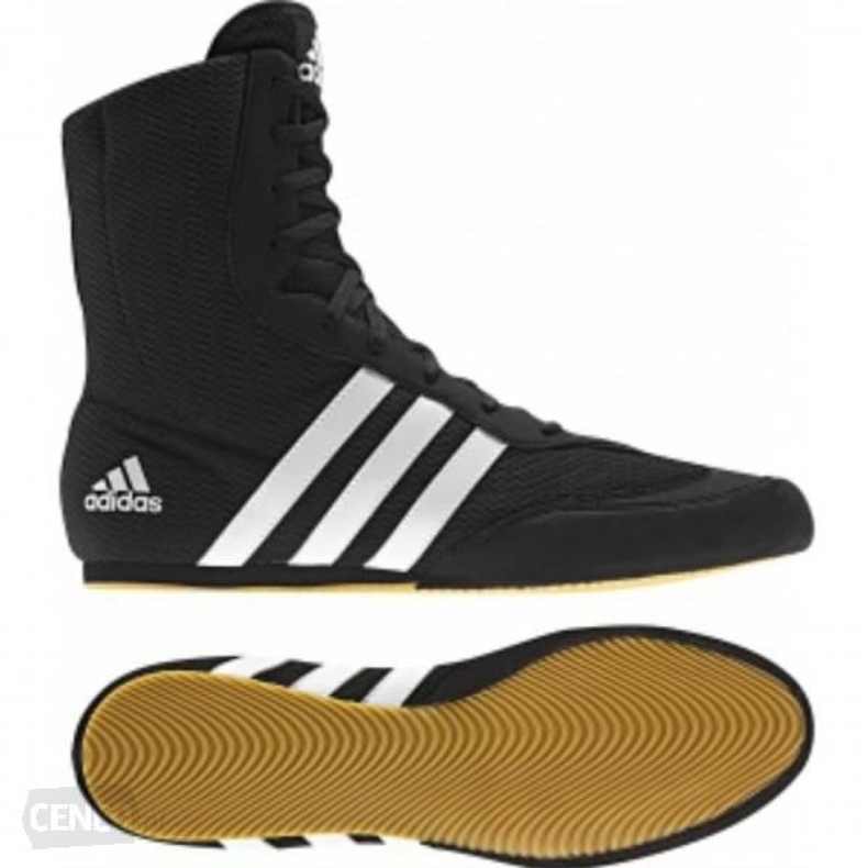 Boxerské boty adidas Box Hog Ii hnědé černá