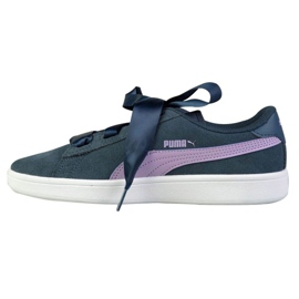 Puma Smash v2 Ribbon Jr 366003 03 námořnická modř