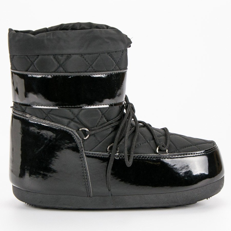 Módní sněhové boty černá