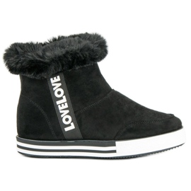 Ideal Shoes Izolované vysoké tenisky černý