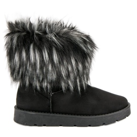 Černá Mukluki S Kožešinou černý