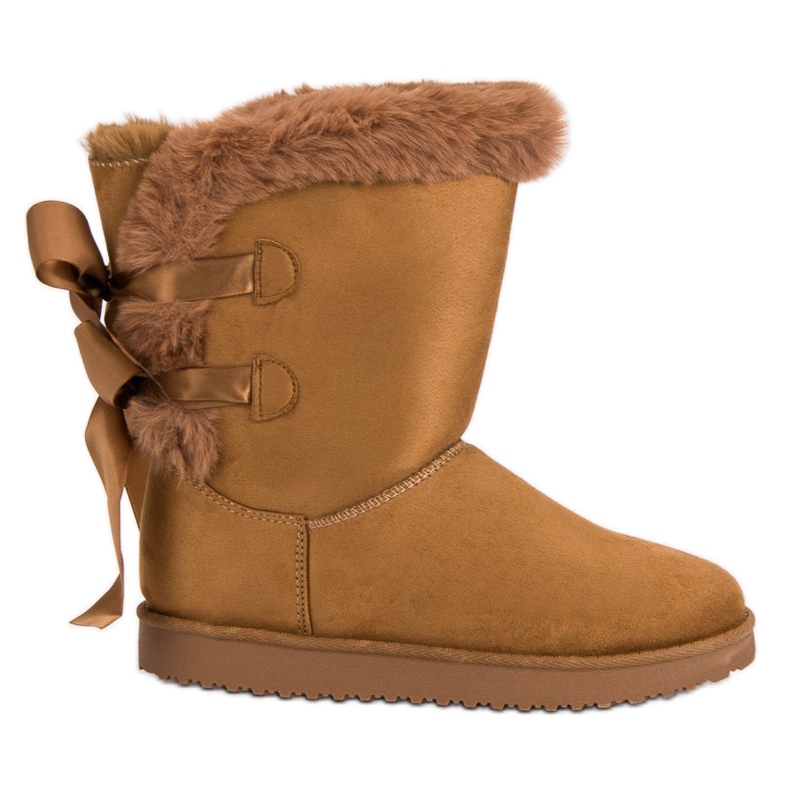 Vysoká Mukluki S Mašlemi hnědý