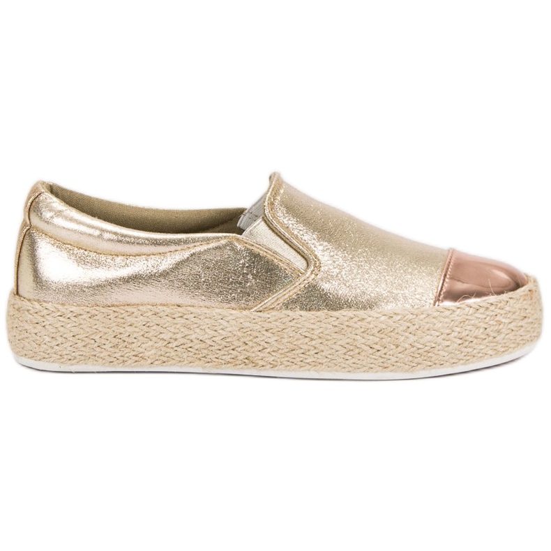 Módní zlaté tenisky zlatý