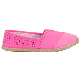 Espadrilky s tryskami růžový