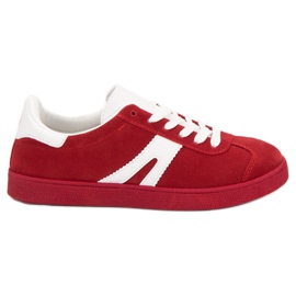 Semišové tenisky Mckeylor červený