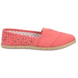 Espadrilky s tryskami růžový
