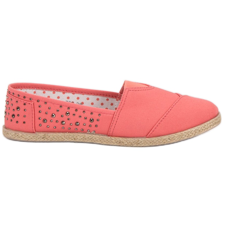 Espadrilky s tryskami růžový