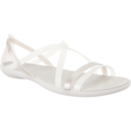 Crocs Isabella Strappy Sandal Oyster Pearl White bílý