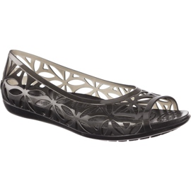 Crocs Isabella Jelly II Flat Black Black černá