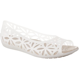 Crocs Dlažební kostka Isabella Jelly II Flat Oyster bílý