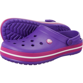 Crocs Crocband Neon Purple Candy Pink vícebarevný