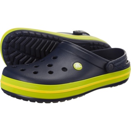 Crocs Crocband Navy Volt Green Lemon zelený
