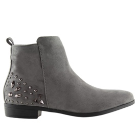 Šedé kozačky Jodhpur MB188-112 Grey šedá