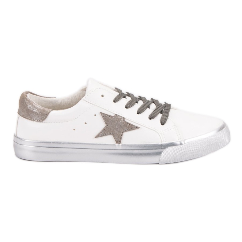 Stylové nízké tenisky bílý vícebarevný