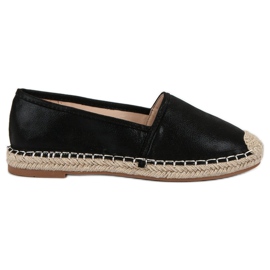 Small Swan Černé klasické espadrilky černý