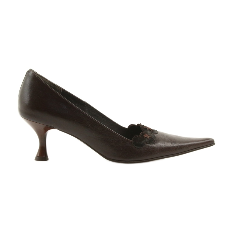 Kožené lodičky hnědý Kožené lodičky hnědý