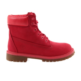 Timberland 6 palců PREMIUM WATERPROOF červený