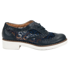 Fama Šněrovací boty modrý