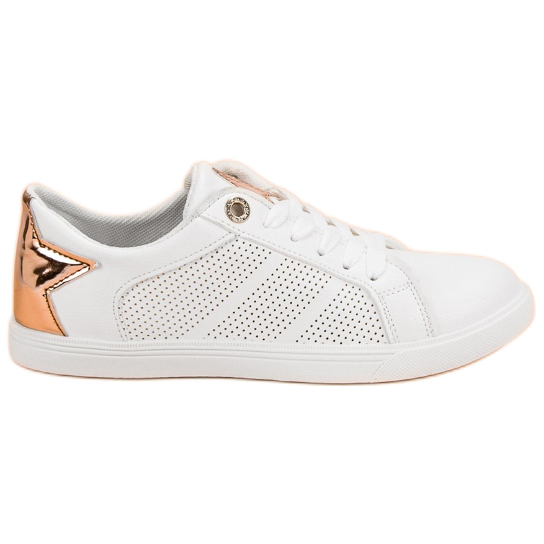 Nízké sportovní boty bílý žlutá