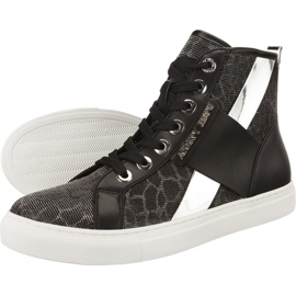Armani Jeans Tkaný tenisky 7P566 00020 šedá Armani Jeans Tkaný tenisky 7P566 00020 šedá